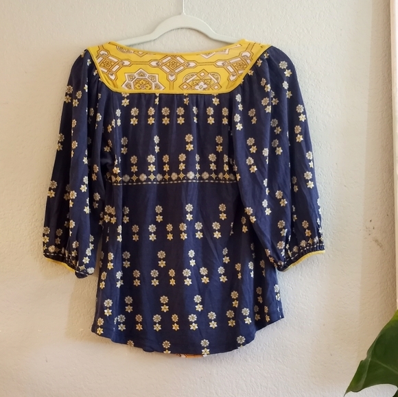Juicy Couture Vintage Silk  Viscose Bohemian Retro Old Money Print Flowy Top - Picture 2 of 5